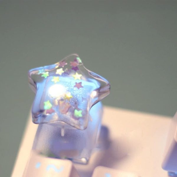 Transparent Star Backlit Handmade ESC Keycap