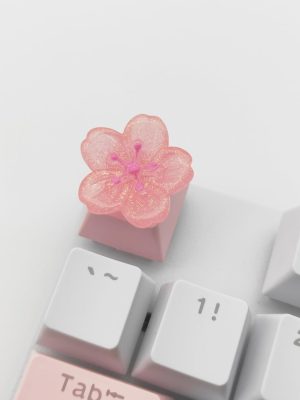 Cherry Blossom Pink Handmade DIY Keycap