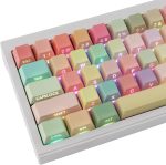 Rainbow Candy Side Printed Shine Through Keycaps (Two-piece set)