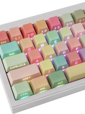 Rainbow Candy Side Printed Shine Through Keycaps