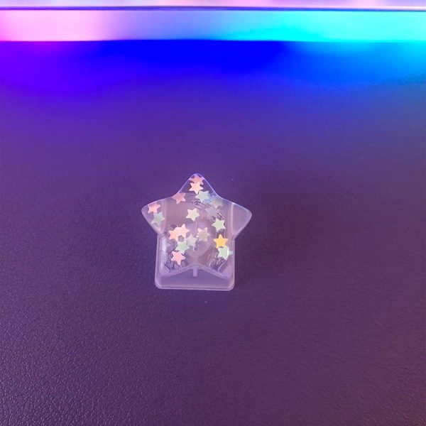 Transparent Star Backlit Handmade ESC Keycap