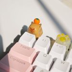 Orange Capybara 3D Clay Handmade ESC Keycap