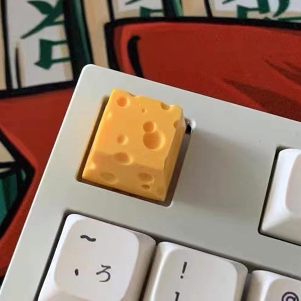 Yellow Cheese Cake Handmade Resin ESC Keycap