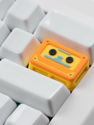 Orange Retro Game Console Resin Keycap
