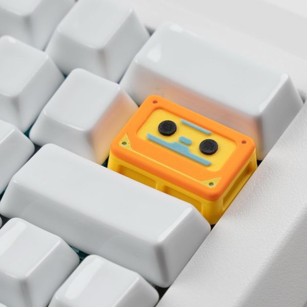 Orange Retro Game Console Resin Keycap