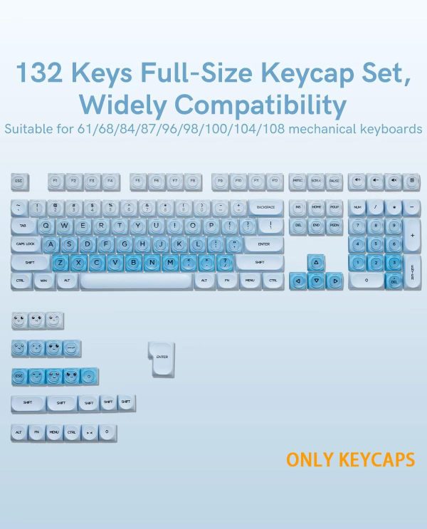 Blue Jelly MOA Profile Creamy PBT Keycaps