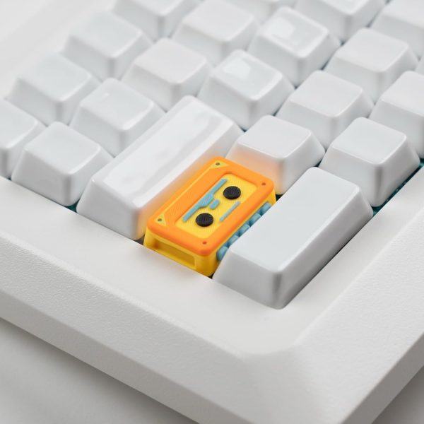 Orange Retro Game Console Resin Keycap