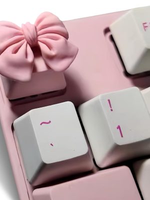 Pink Bow Tie Kawaii R4 Profile ESC Keycap