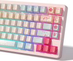 Japanese Pink Dye Sublimation Backlit Keycaps