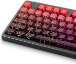Red to Black Gradient Topographic PBT Keycaps