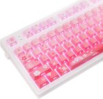 Pink Blossom Gradient Side Print PBT Keycaps