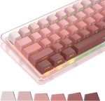 Blush Pink Gradient Side Printed Cherry Keycaps