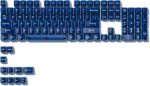 Dark Blue Transparent Jelly Keycaps 75%