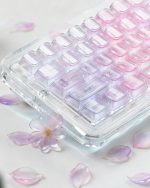 Crystal Clear Jelly Keycaps for MX Keyboards