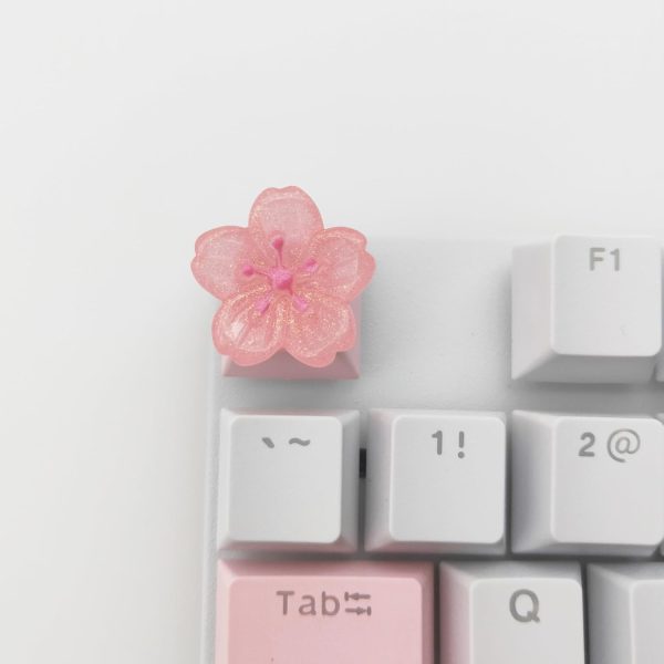 Cherry Blossom Pink Handmade DIY Keycap