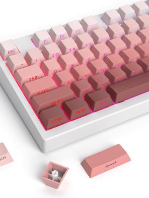 Blush Pink Gradient Side Printed Cherry Keycaps