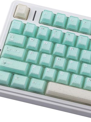 Green Translucent Crystal Jelly Cherry Keycaps