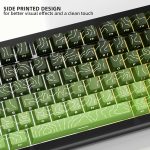Tea Green Topographic Side Print Doubleshot Keycaps