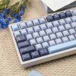 Dark Blue Translucent Doubleshot Cherry Jelly Keycaps