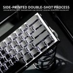 Gradient Gray Cherry Profile Side Printed Keycaps