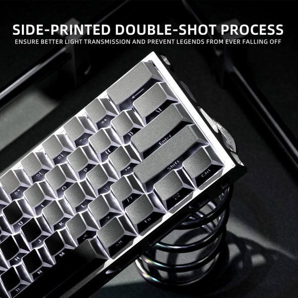 Gradient Gray Cherry Profile Side Printed Keycaps