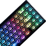 Black Translucent Cat Eye Frosted RGB Keycaps