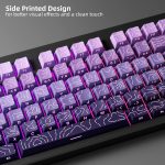 Purple Gradient PBT Backlit Keycaps Set