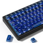 Dark Blue Transparent Jelly Keycaps 75%