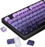 Purple Gradient PBT Backlit Keycaps Set